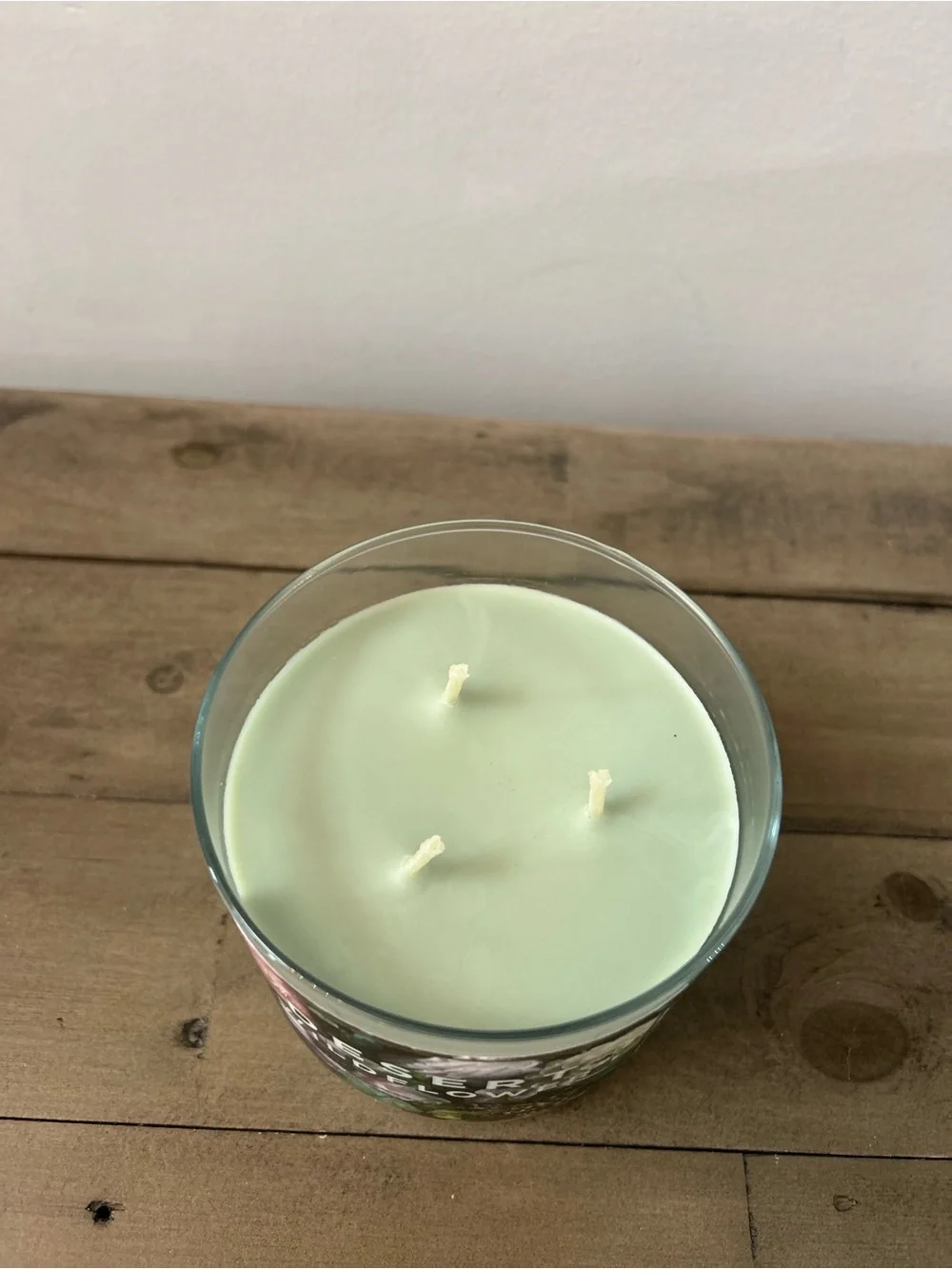 Bath & Body Works Desert Wildflower 3-Wick Candle Discontinued Rose Gold Lid